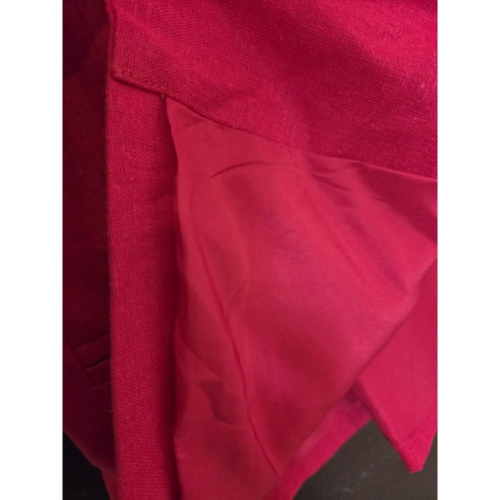 Express Linen Blend Tank Top Vest Lined Red 2X Classic Chic Colorful NWT Boho - Picture 7 of 10
